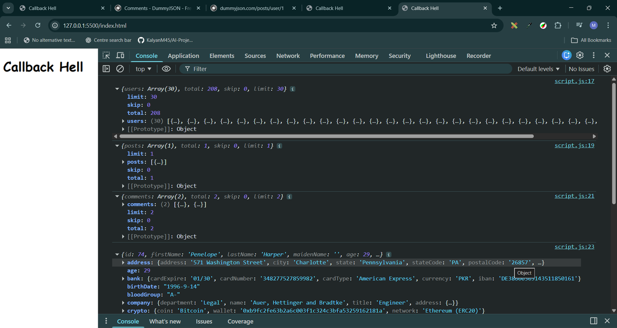 Ashab__683's tweet photo. Today I experienced callback hell in JavaScript 😵‍💫

Chaining multiple async calls made the code deeply nested and hard to read.

A great reminder of why Promises &amp; async/await exist 💡

#100DaysOfCode #JavaScript #WebDev #Day89 https://t.co/eZdsqog1F3