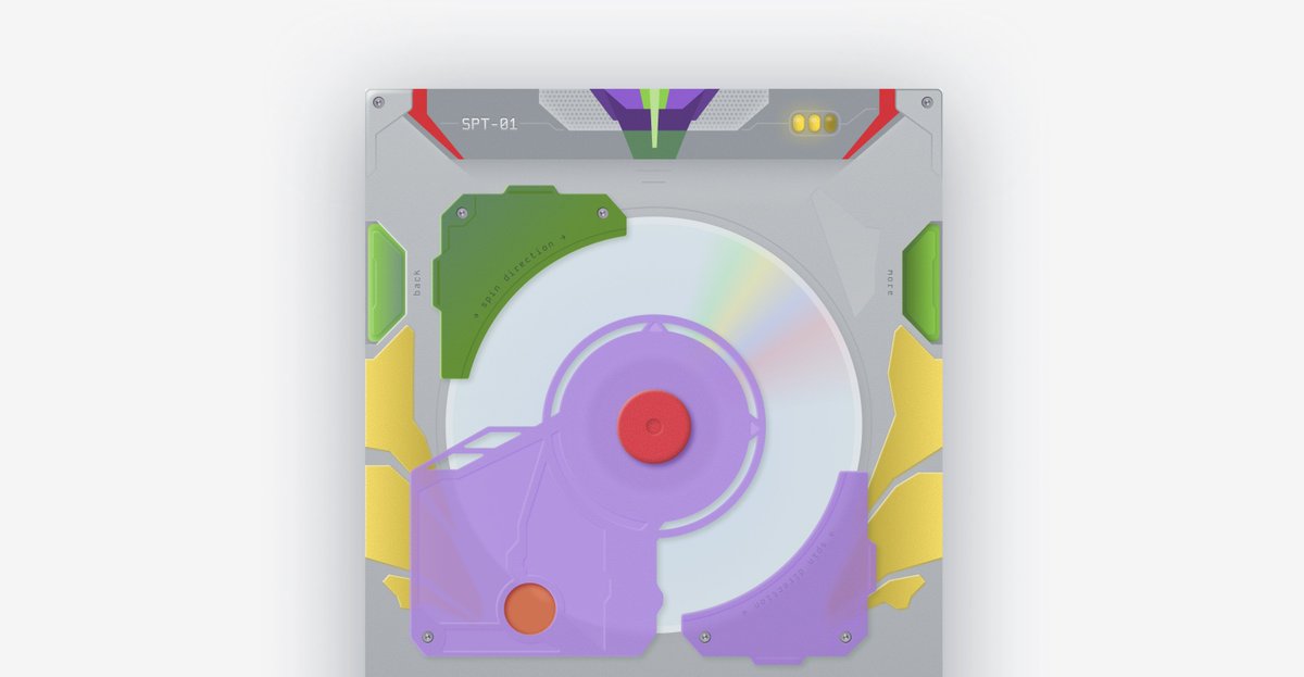 doomsayer_1's tweet photo. Evangelion @Spotify mini cd player 🫠 https://t.co/eq23gSj93f