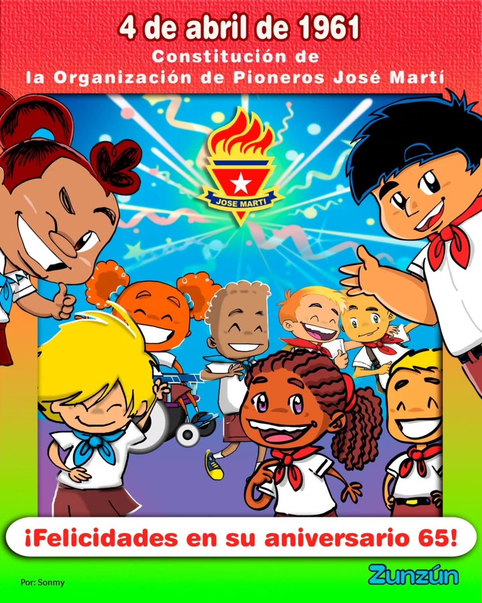 Emr8610's tweet photo. ¡Feliz Aniversario 65 de la Organización de Pioneros José Martí! #Contramaestre
#SantiagoDeCuba https://t.co/fugyV3Fc8p