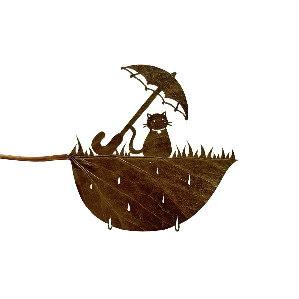 リト@葉っぱ切り絵 tweet media