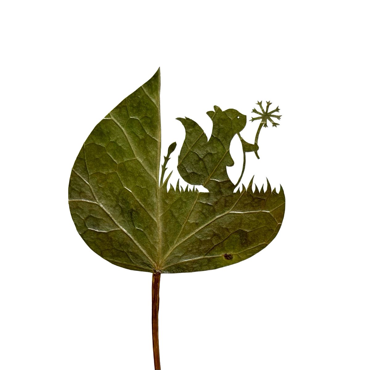 リト@葉っぱ切り絵 tweet media