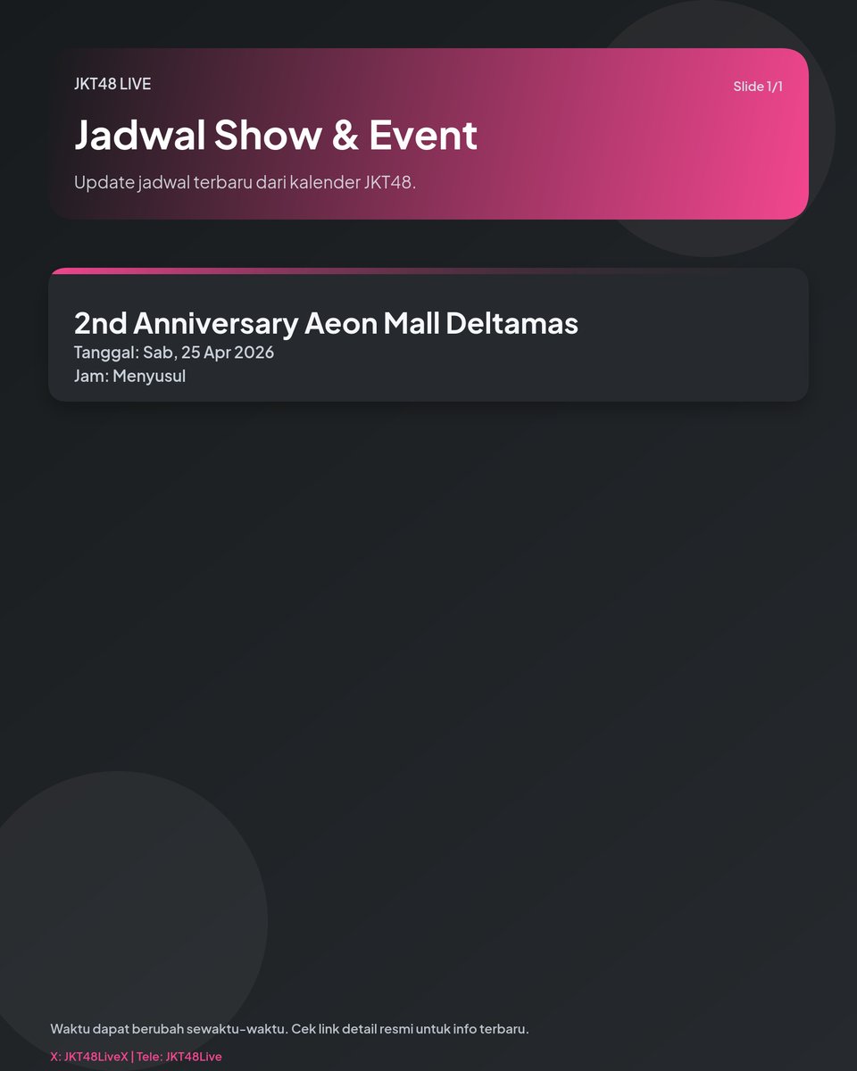 JKT48 Live tweet media