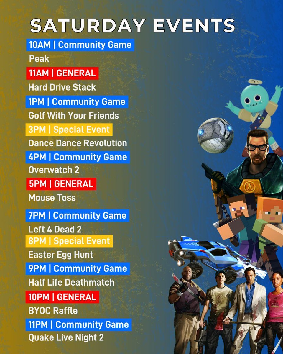 FortLANgg's tweet photo. Day 2 is here! Join us for a full day of gaming and fun.
Check out the schedule and hop into our Discord to stay up to date: https://t.co/Uf2HVBZdWo

Never been to a LAN? Stop by and get a tour. We’re happy to show you around and get you ready for the next one later this year. https://t.co/mcn70YnX7i