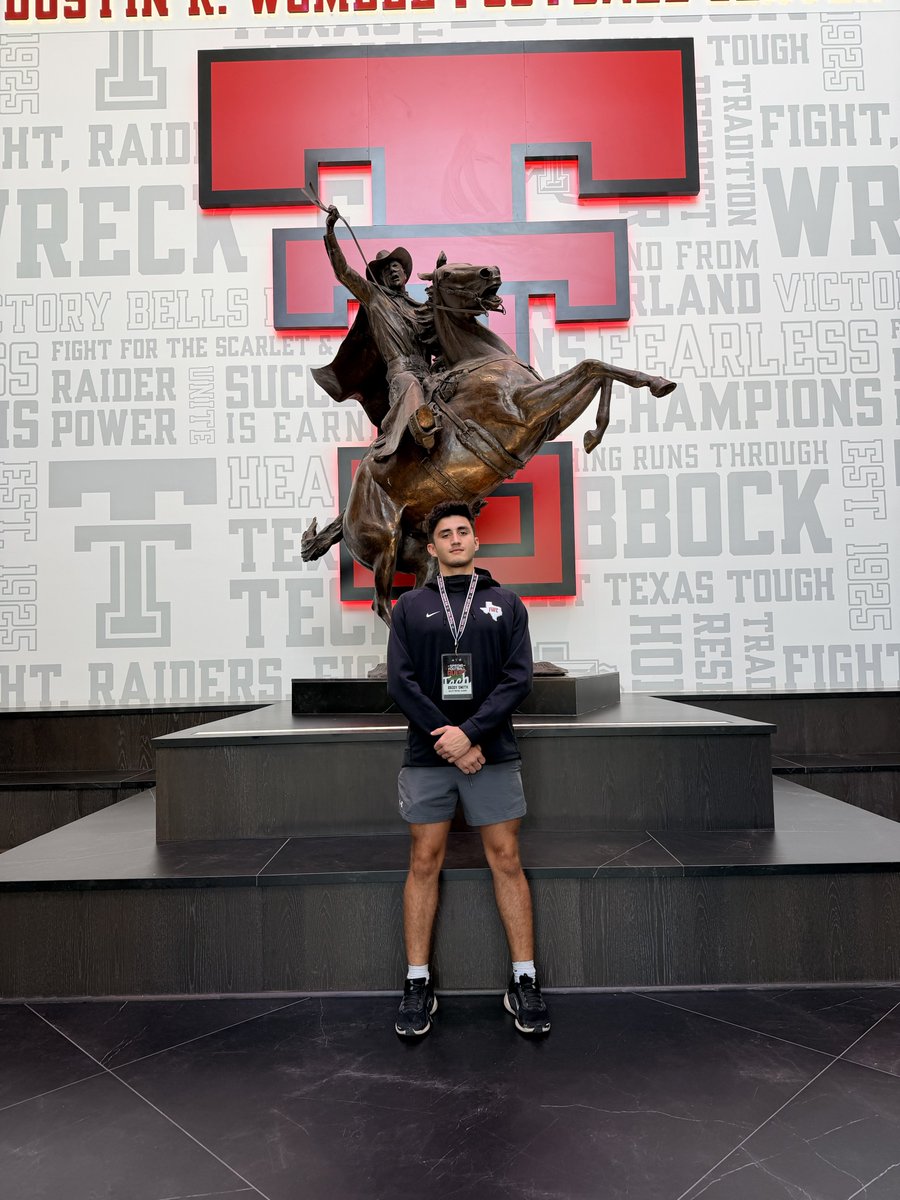BrodyJoseSmith's tweet photo. Thank you @TexasTechFB for the UV invite &amp; hospitality.  Your facilities are amazing. I’m excited for day 2’s scrimmage today https://t.co/zbhnTU37yl