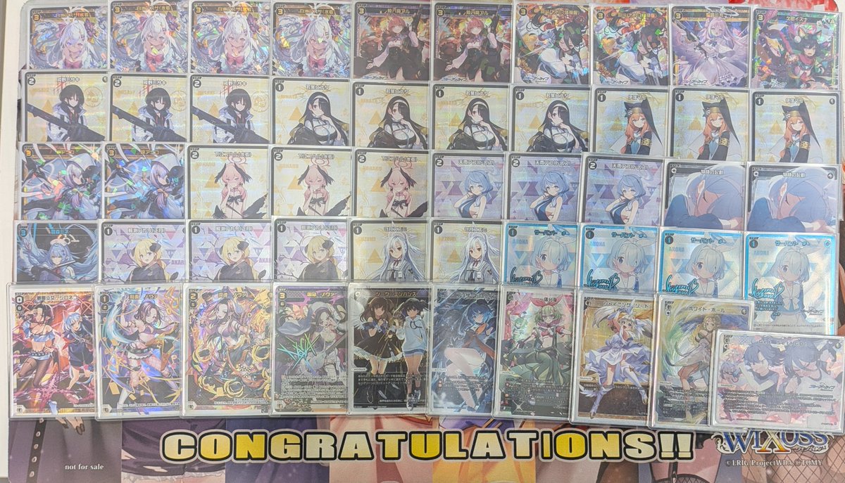 #WIXOSS セレモニーハイパー2025 4th
トップ4は、チーム「夢限少女」
だいじん選手(花代)
hyakko選手(LION)
シロネコ選手(ノヴァ)
でした！　おめでとうございます！
3名の「レベル0ルリグ」がすごいですね！