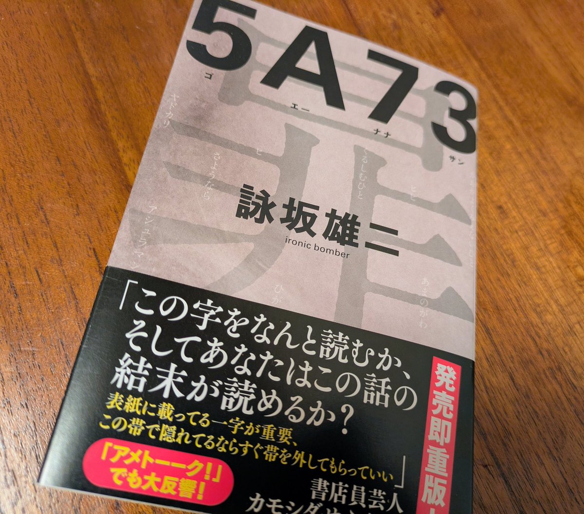 hipoho0127's tweet photo. こちら読み始めました📖
#5A73
#詠坂雄二 https://t.co/ebhJppZHMR