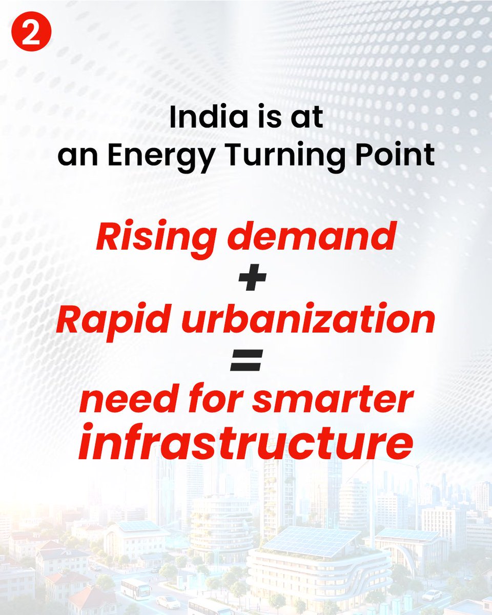 pandeyvasu's tweet photo. What will power India’s tomorrow?
- Renewable energy integration
- Smart grid technology
- Electrification of everything
The future of electrical infrastructure is already unfolding- and it’s transforming how we live, work, and grow.
#FutureOfIndia #ElectricFuture #SustainableEnergy #Innovation