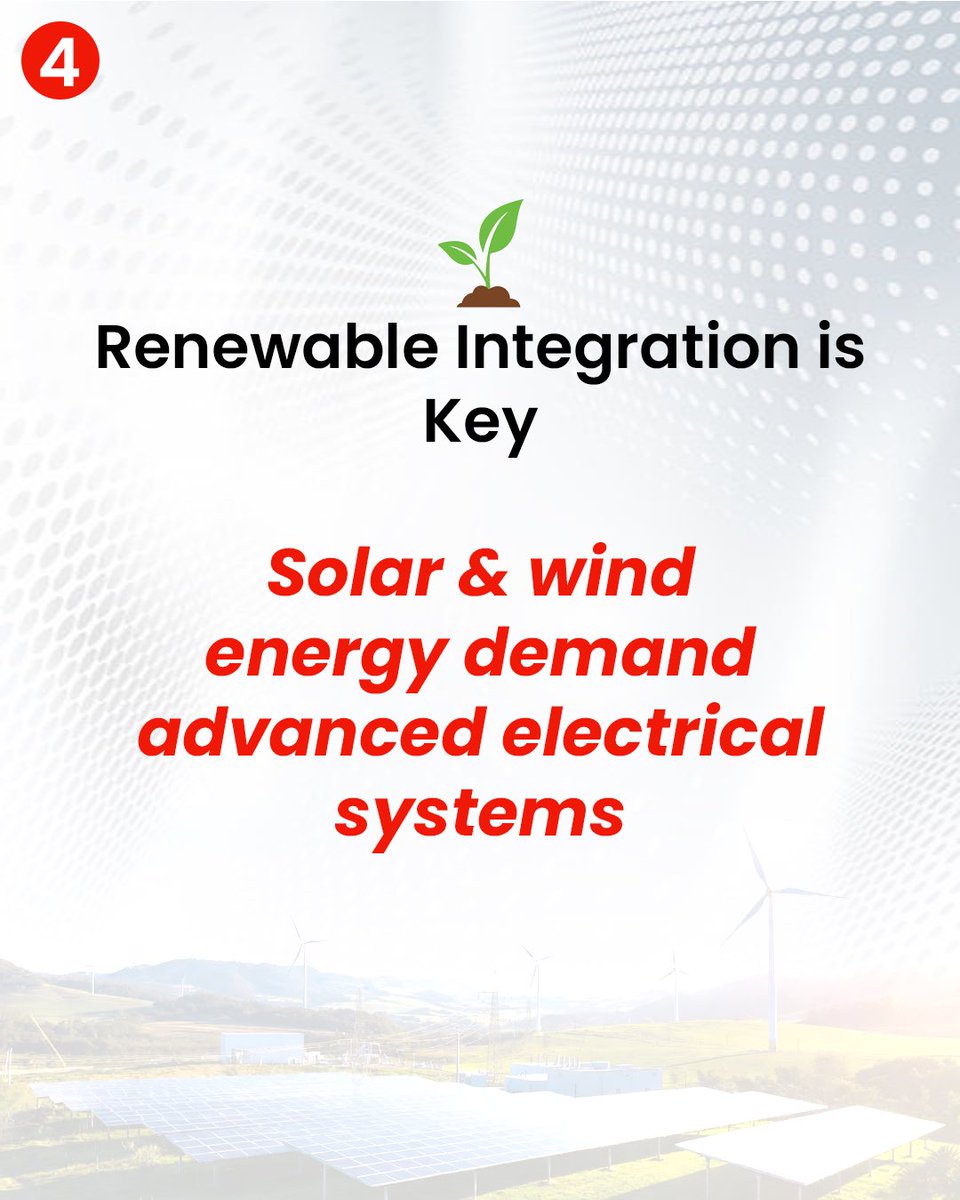 pandeyvasu's tweet photo. What will power India’s tomorrow?
- Renewable energy integration
- Smart grid technology
- Electrification of everything
The future of electrical infrastructure is already unfolding- and it’s transforming how we live, work, and grow.
#FutureOfIndia #ElectricFuture #SustainableEnergy #Innovation