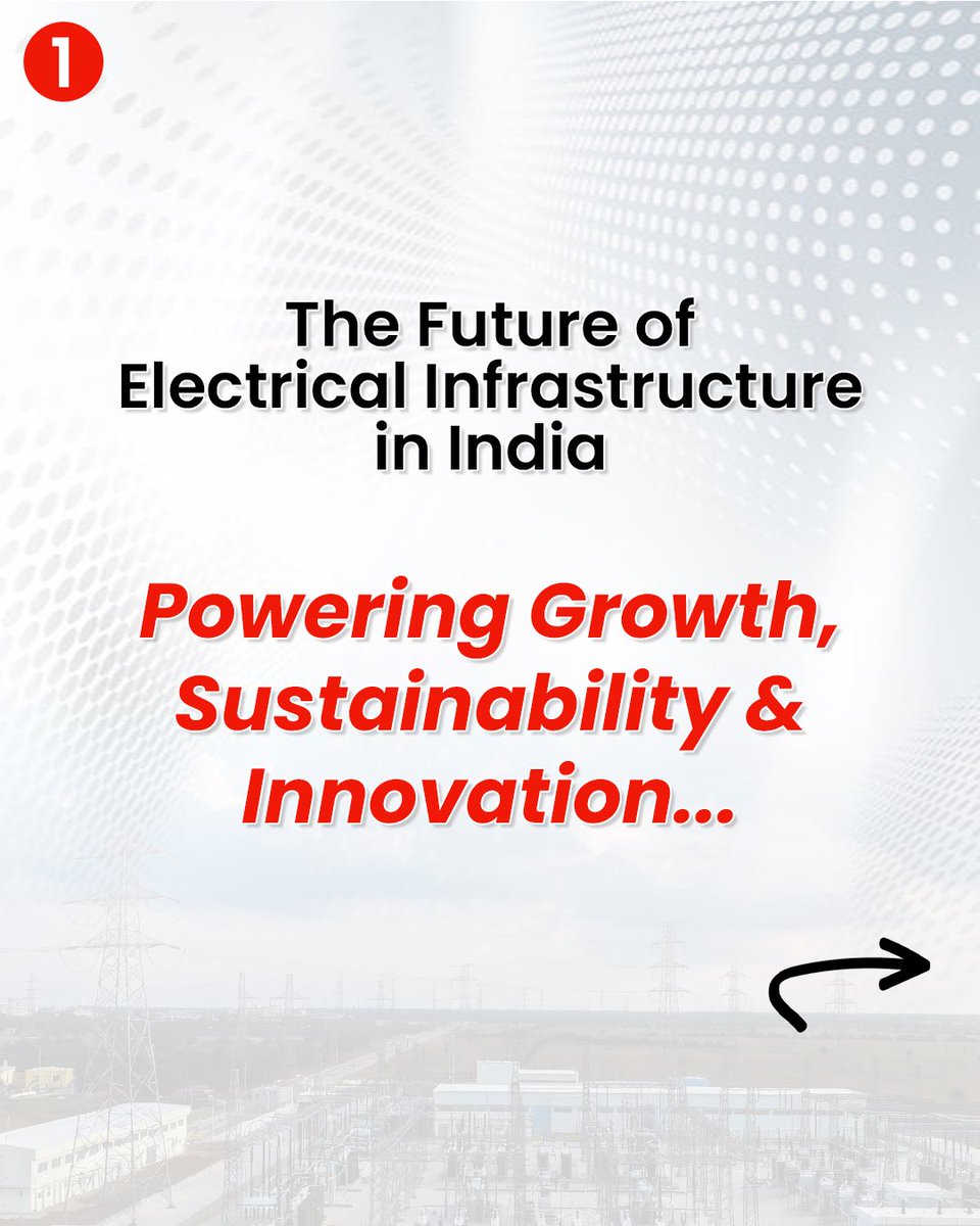 pandeyvasu's tweet photo. What will power India’s tomorrow?
- Renewable energy integration
- Smart grid technology
- Electrification of everything
The future of electrical infrastructure is already unfolding- and it’s transforming how we live, work, and grow.
#FutureOfIndia #ElectricFuture #SustainableEnergy #Innovation