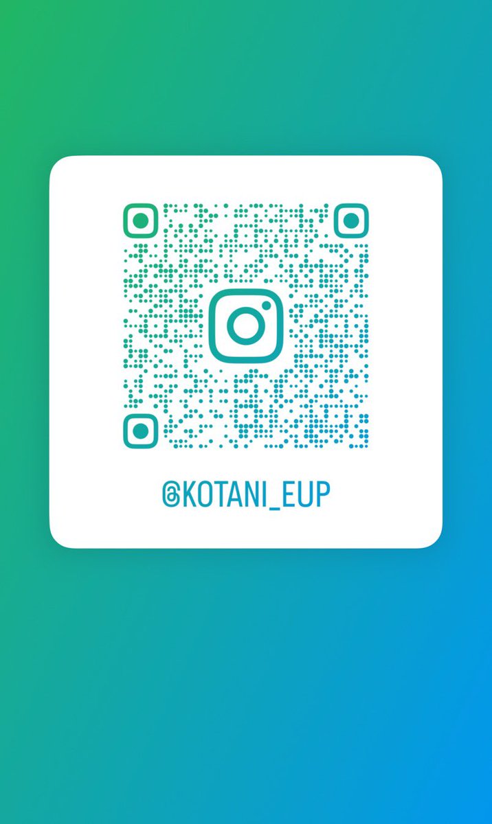 eup_minichoco's tweet photo. @magroyukke0711 インスタグラムのQRコードです！ https://t.co/ietOnNviKd