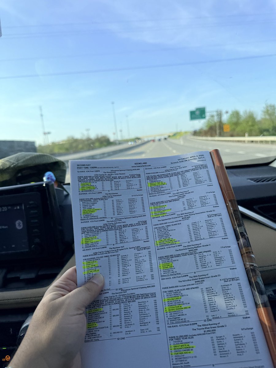 StillWill_86's tweet photo. #WillToPost 

#Keeneland Day 2 

Bluegrass Stakes Day boi! 

🏇🔥🏁

@elio82 @whodoulikehere @blynch999 @TheVicMonte @NoteJoey @TheKid_021 @BigToneHere @Capt__Trips @roguewolf007 @CodyPucks @AndyFromAustin @Rennietime @NickyBiscuits69 @keenelandracing @realjaycea @ShmeatAlonso https://t.co/zzn95bWbnB