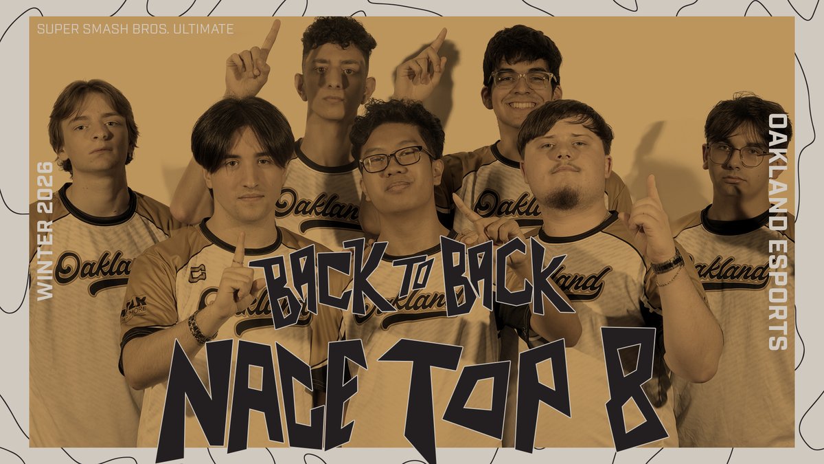 OaklandEsports's tweet photo. Back to Back @NACEsports Top 8 LANs.

The Golden Grizzlies are booking their flights to Orlando and will be competing in the National Championships LAN on April 25 and 26th.

See you in Florida

☀️🐻🛫 https://t.co/Tkcw1f9ylp