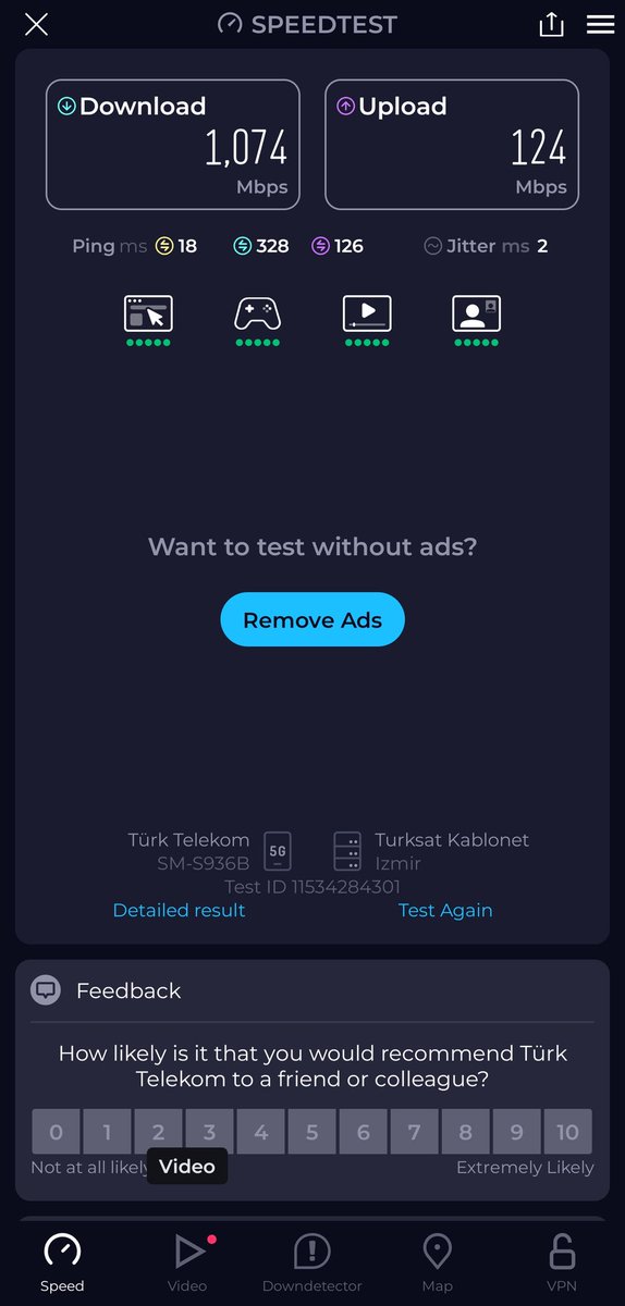 mualask's tweet photo. Fena değil #5G #turktelekom https://t.co/V8UOXl8ExV
