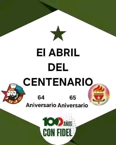 ElbaRosaPM's tweet photo. En este #4DeAbril muchas felicidades a nuestros niños y jóvenes en los aniversarios 65 y 64  de la @OPJMCuba y @UJCdeCuba. Abrazos.

#UnidosXPorCuba https://t.co/Qv9AMapKJd