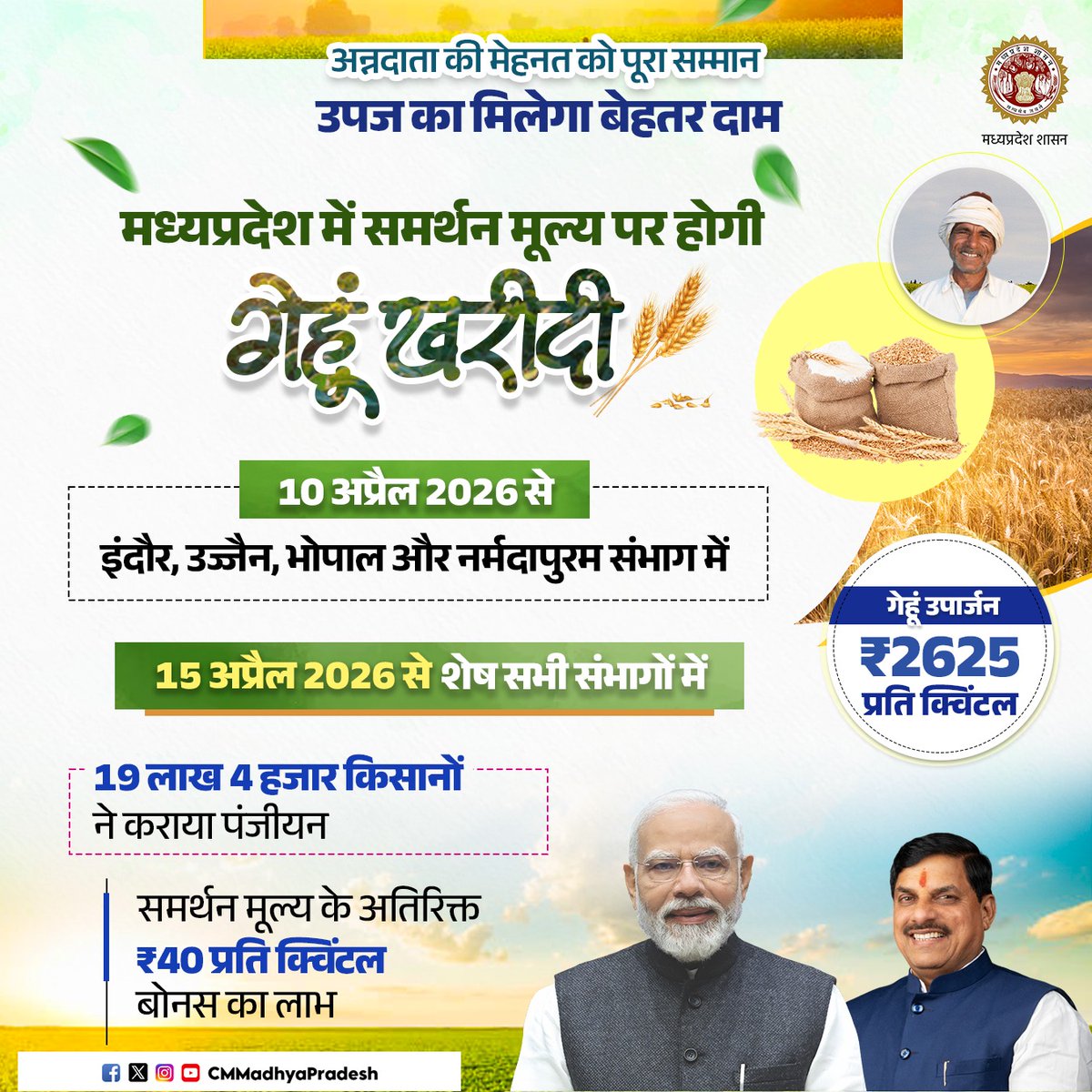 Chief Minister, MP tweet media