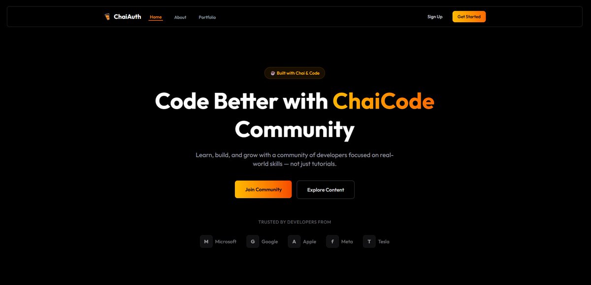 aditya_tmr24's tweet image. Shipped a full auth system:  Register • Login • Logout Email Verify • Account Check • Reset Password

 Live: chaiauth.vercel.app 

⚠️ Not optimized for mobile.

@Hiteshdotcom
@nirudhuuu
@ChaiCodeHQ
@BlazeisCoding

#BuildInPublic #DevLife #NodeJS #AuthSystem #FullStack