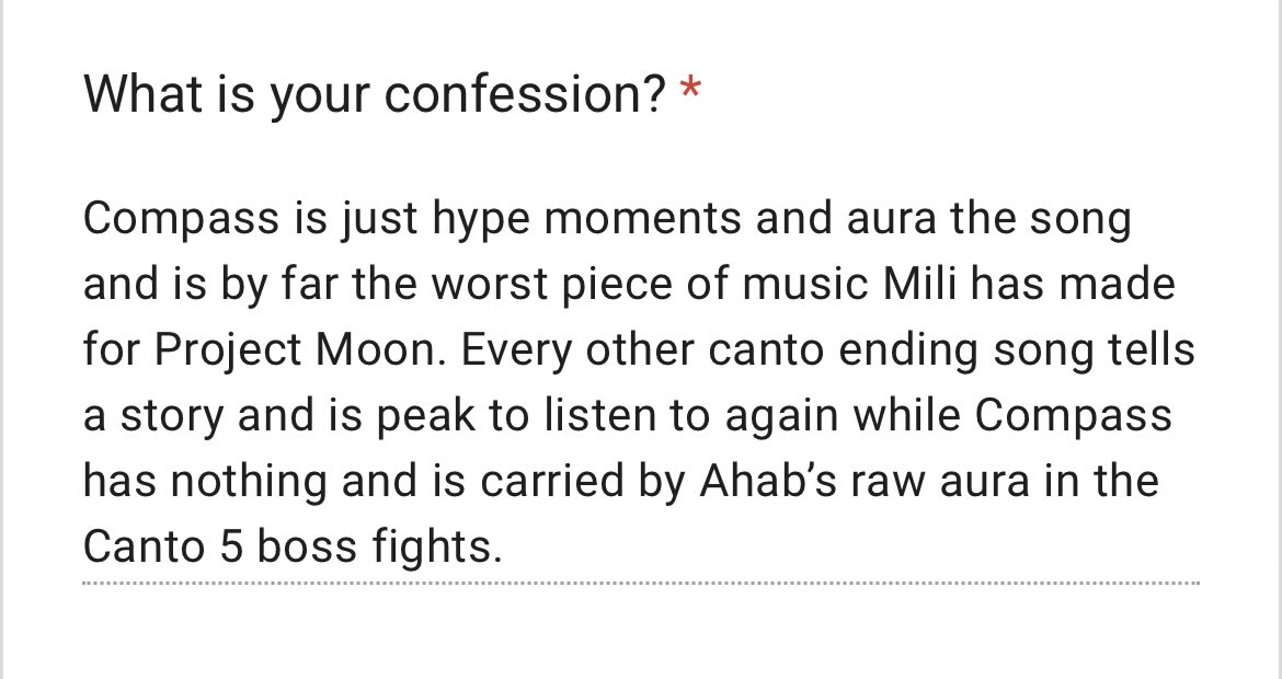 Project Moon Confessions tweet media