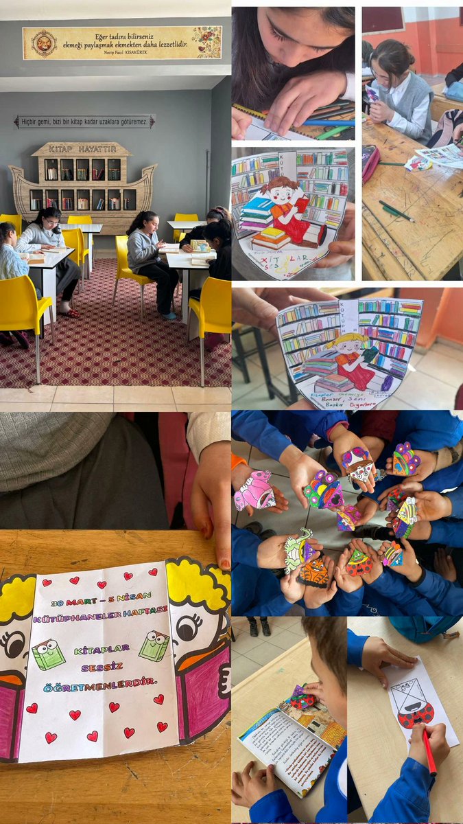 yucekapi's tweet photo. Okulumuzda gerçekleşen Kütüphane Haftası Etkinlikleri 📚
@Yusuf__Tekin 
@OnderBozkurt_ 
@agrimem 
@hasan_kokrek 
@EleskirtMem 
@burhankurt04 https://t.co/d1m8J47A5E