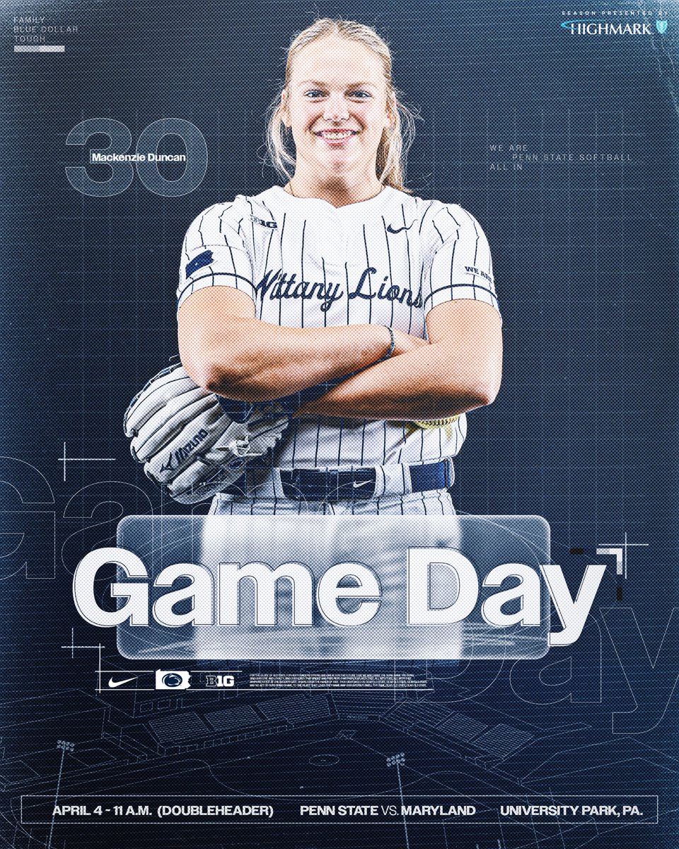 PennStateSB's tweet image. let’s play ✌️

🥎: Maryland (DH)
⏰: 11 a.m. (ET)
📍: University Park, Pa.
🏟️: NLSP &amp;amp; Beard Field
🆓: FREE Admission
🅿️: ParkWhiz / HONK
🖥️: B1G+
📊: PennState.StatBroadcast.com

#WeAre | #AllIn