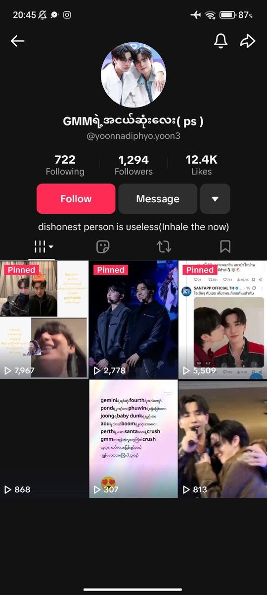 LoErion1485's tweet photo. @yoonnadiphyo.yoon3
She had no respect when she openly disrespected Chimon Wachirawit and said whatever she wanted.
Deleting the video doesn’t fix it.
Where is her apology to Chimon Wachirawit and the Chichamon fandom?
Where is her accountability?
#ChimonWachirawit
#Chichamon https://t.co/3jJ8DToexm