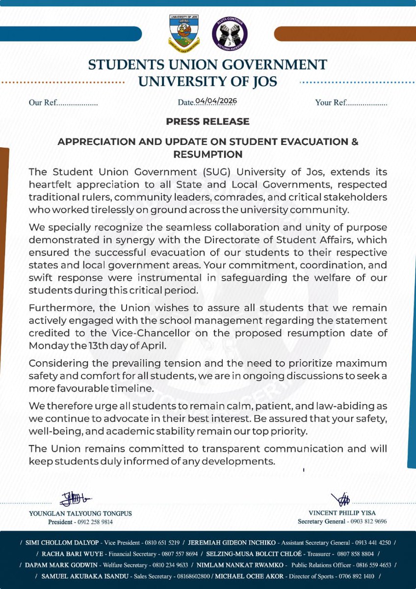 SUG UNIJOS tweet media