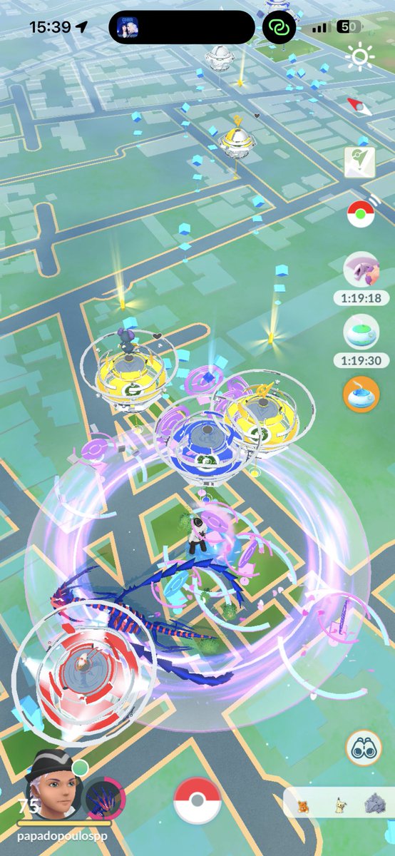 Pan0sOumbaL's tweet photo. @NianticHelp @PokemonGoApp Calling from Greece. We are here from 14:00. The only right rotation was just from 14:00 until 14:30. From that moment we just had 2 raids. Now we’re here with no raids. We are even ticket holders. Please do something. We lost our precious time. https://t.co/9pw7Gf7SF3