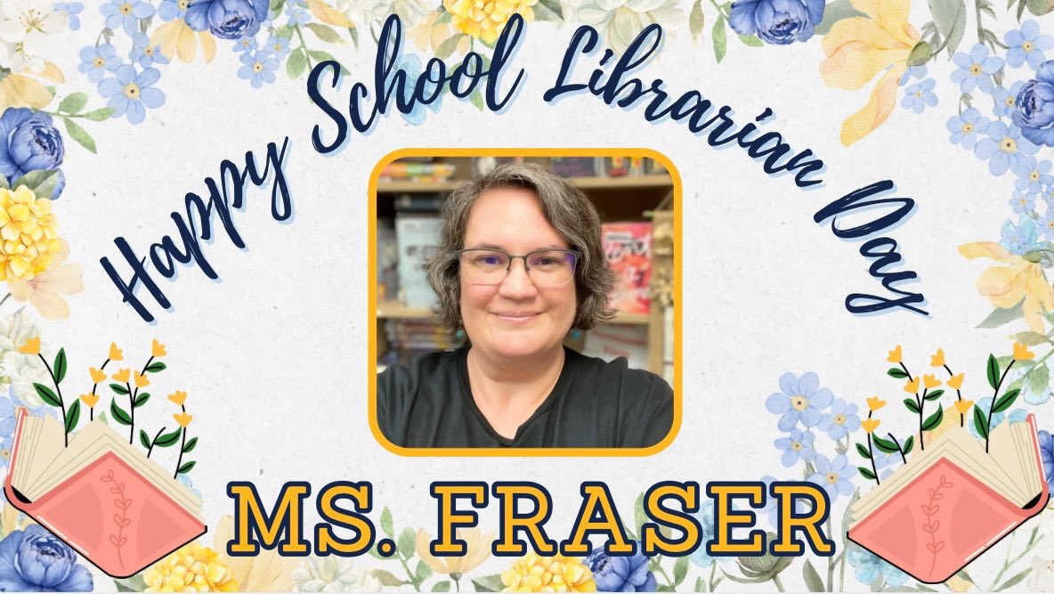 nelsonjh_hawks's tweet image. 📚Happy School Librarian Day to the most HAWK-TASTIC  librarian, Ms. Fraser!! 📚 #readreadread #FIERCEreader #NJHawks