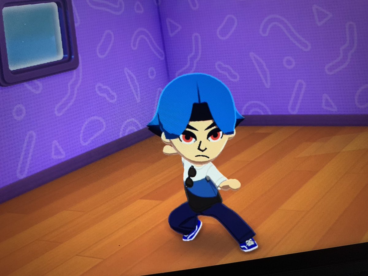 自認エスバ男と自認ルカリオ男のMiiできた