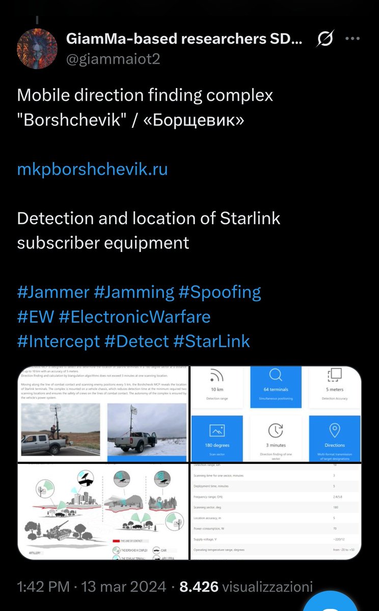 giammaiot2's tweet photo. Thanks @IntelNightOWL 

Evolution in the hunt for Starlink terminals 😎 from Iran

https://t.co/n1oTJouE2N https://t.co/qPRlHsFJwA