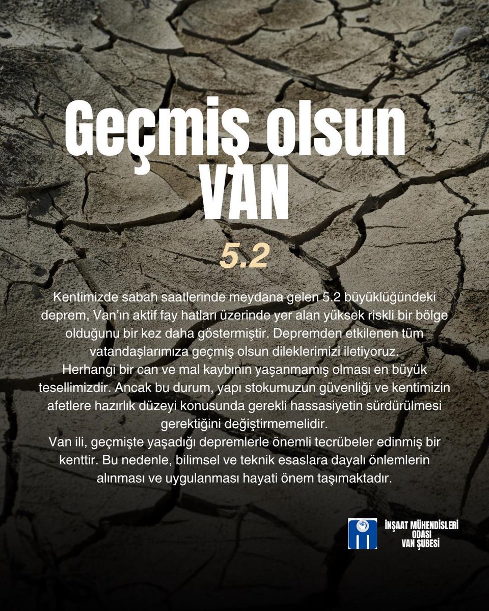 İnşaat Mühendisleri Odası Van Şubesi tweet media