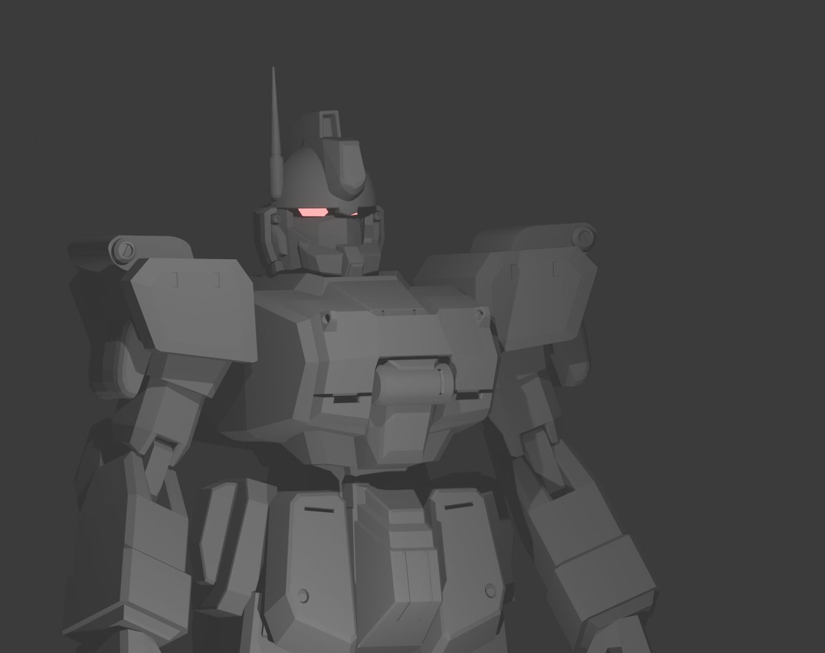 PoruKima's tweet photo. My 1st Gundam model on Blender 🔥🔥🔥
Learned a lot from this https://t.co/Cc4WTF7eVE