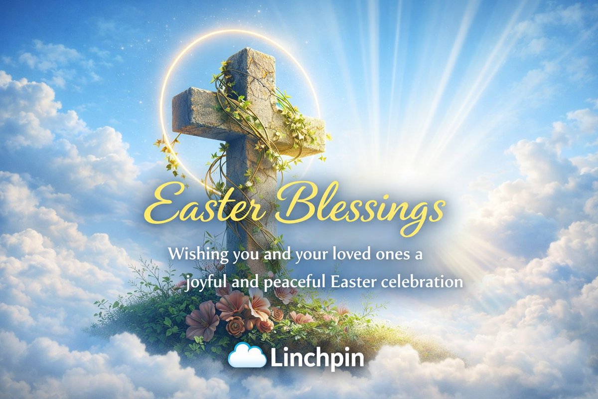 Linchpin_Ltd's tweet photo. Happy Easter from Linchpin ☁️
Wishing you and your loved ones a season of renewal, hope &amp; continued success. https://t.co/b7EWQYhwQC