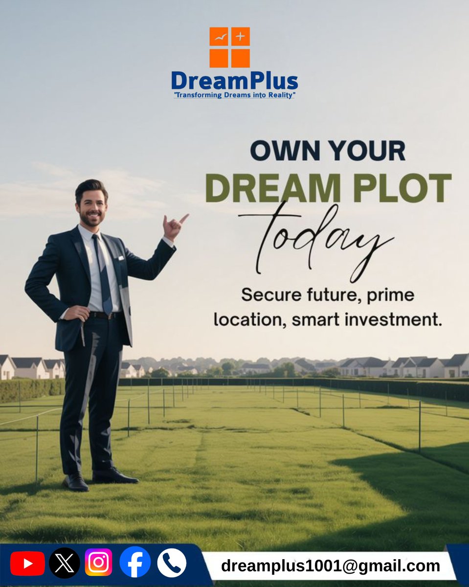dreamplus1001's tweet image. Think long-term. Think smart. 💡
Real estate is not about quick wins—it’s about steady growth and secure returns.
A single decision today can build wealth for years to come.

📩 Let’s help you choose the right investment.

#LongTermInvestment #RealEstateLife #DreamPlot