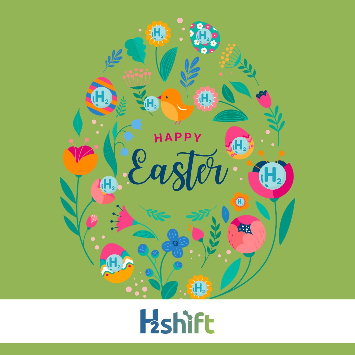 H2shift's tweet photo. 🐣🌼 Happy Easter from #H2SHIFT!

Wishing our community a joyful break and a season full of new ideas and clean energy innovation 🌱

#Hydrogen #CleanTech #Innovation #Spring https://t.co/wIMQM0u1R6