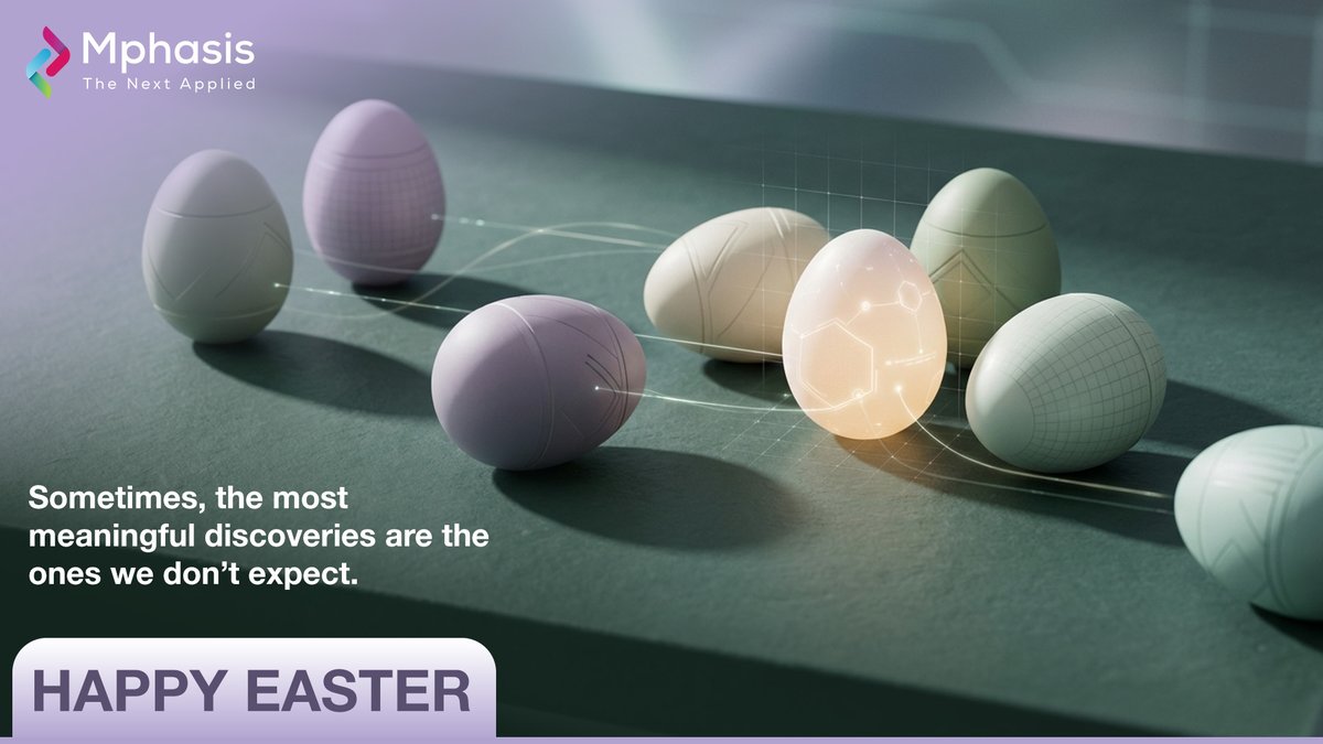 Mphasis's tweet photo. Just like Easter eggs, opportunities are often hidden in plain sight. This season, we celebrate curiosity, discovery, and the joy of finding something new.
#HappyEaster #StayAhead #EngineeringIsInOurDNA #IntelligentEngineering #AIWithoutIntelligenceIsArtificial https://t.co/Dchr2hlIyR