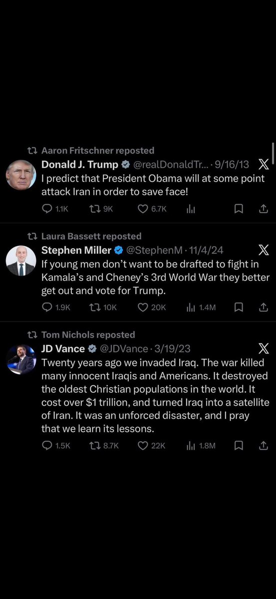 TerrysTweet78's tweet photo. @JDVance  #IranWar #iran https://t.co/e41Q9EMTfQ