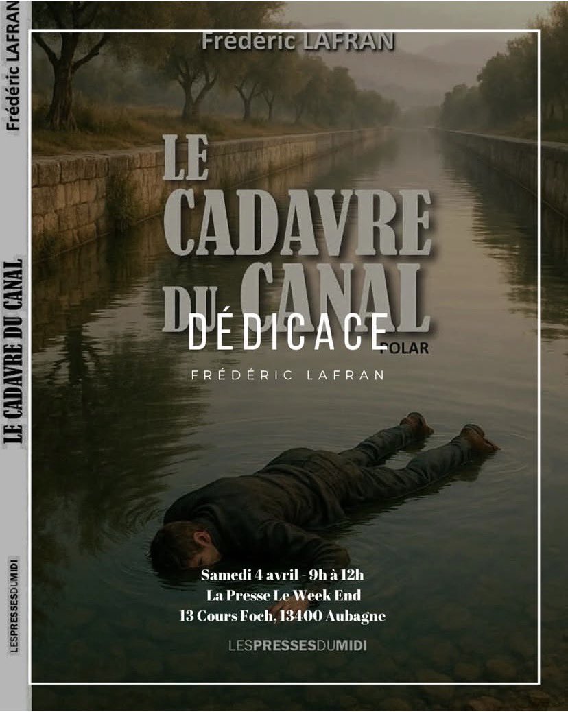 FredericLafran's tweet photo. En place pour une séance de dédicaces à la presse le Week-end à Aubagne de 9h à 12 #fredericlafranauteur #livre #culture https://t.co/1cAXWbkdz2