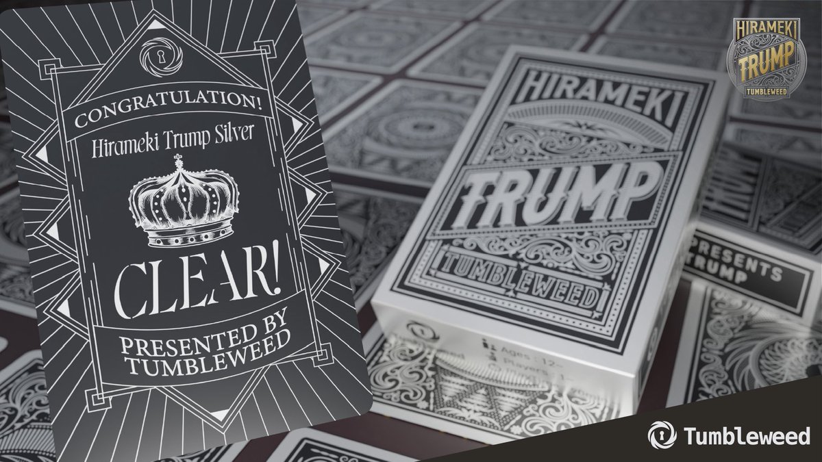 jedsid's tweet photo. タンブルウィード持ち帰りナゾ『HIRAMEKI TRUMP SILVER』を完全に解き明かした！ https://t.co/Wo0WOFGvWp #ヒラメキトランプ #ヒラメキトランプシルバー 來自 @tumbleweedjp https://t.co/ofmGZG0MbY