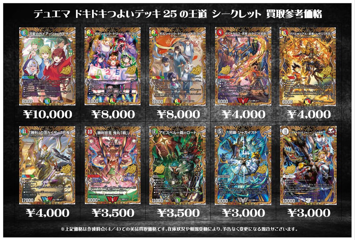⭐デュエマ新弾買取情報⭐ 話題の新商品「ドキドキつよいデッキ25の