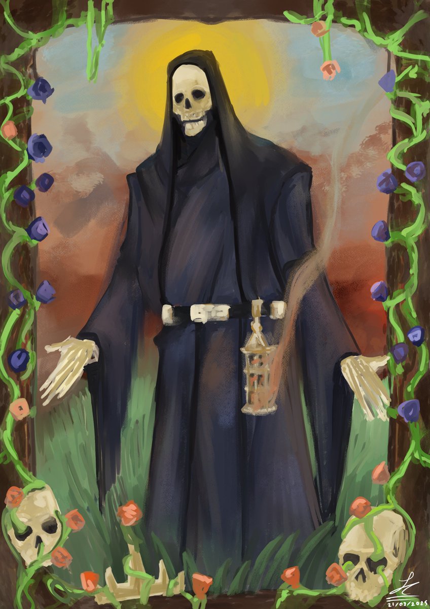 JennarongC's tweet photo. Death ain't always about the end, but a new cycle! Besides, sometimes, he's just a chill guy doing his job. https://t.co/3086Ps0p7h