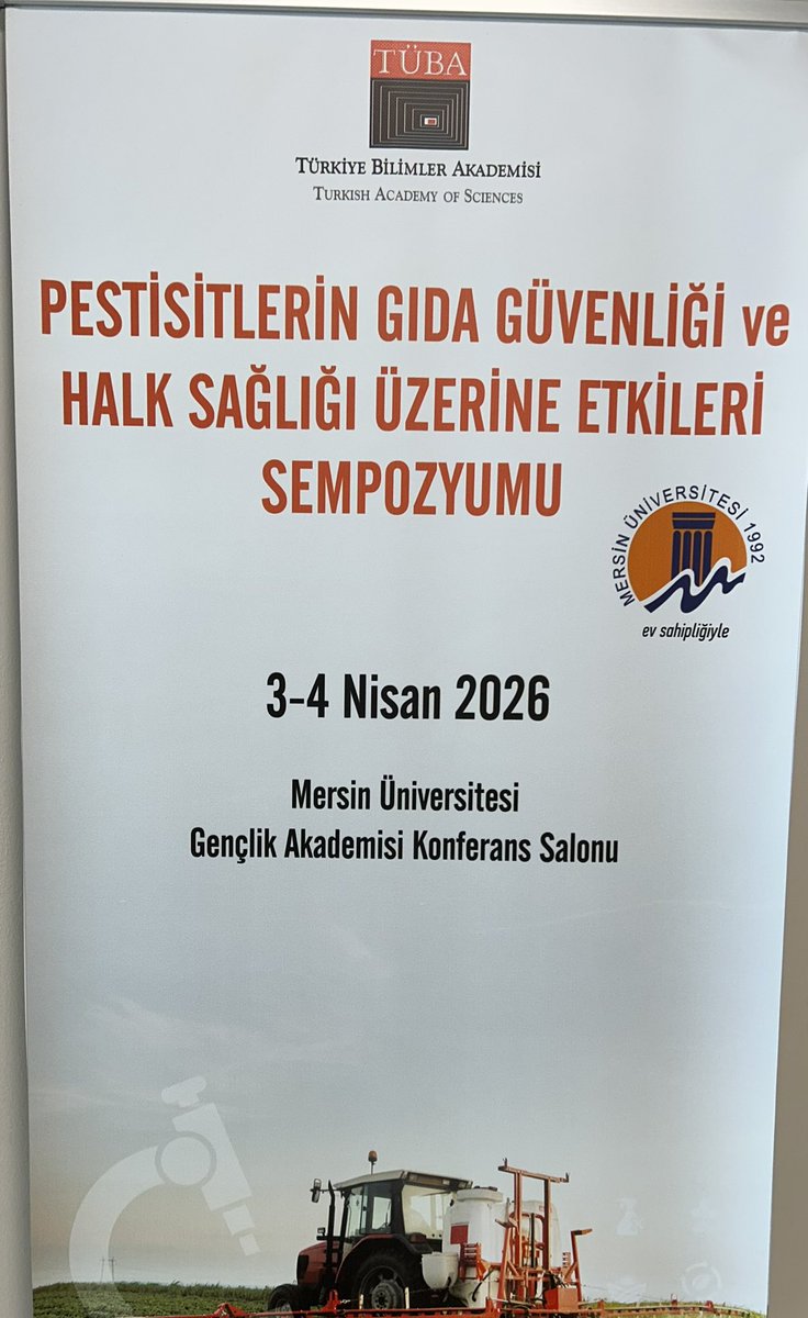 hyetim's tweet photo. TÜBA tarafından Mersin üniversitesinde düzenlenen Pestisitler, Gıda Güvenliği ve Halk Sağlığı sempozyumundayız. https://t.co/Ziv4EsaKB8
