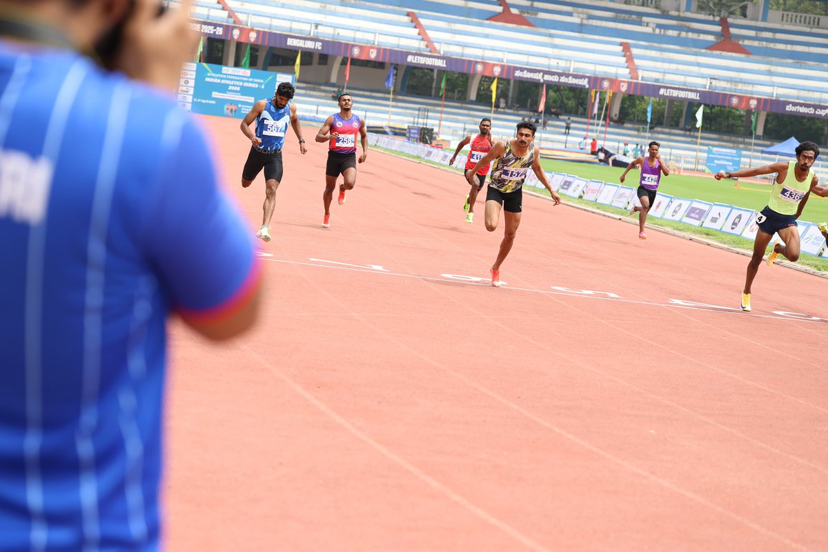 IIS_Vijayanagar's tweet image. Just the start for Vishal TK. 🔥

#TeamIIS athlete Vishal TK clocks sub-21 in the 200m event at the Indian Athletics Series-1 registering a lifetime best of 20.80s and coming second overall. 💪🏻

#Athletics #IndianSports #CraftingVictories 🇮🇳