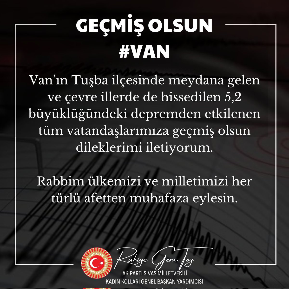 rukiye_toy's tweet image. Geçmiş olsun #Van