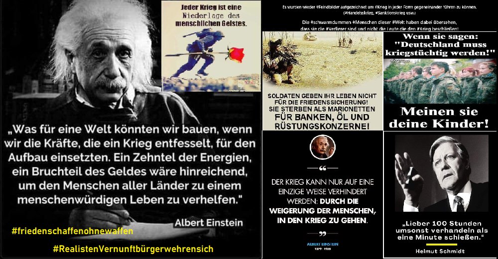 reimund15's tweet photo. Erst wenn #Propaganda nicht mehr über den #Verstand siegt, ist es vorbei mit den #Weltrettungslügen, den #Klimalügen, den #Kriegslügen, der ganzen Lenkung der Bürger zu ihrem Schaden durch #Politik und #Medien!
Jedem/Jeder der nicht nur den #Parolen der #Politik in den #Medien folgt war klar #kriegstüchtig, #Krieg ist teuer und die #Bürger werden das bezahlen.
Jeden Cent den sie im #Krieg täglich in die "Luft jagen!"
Nur die #Strunzdummen haben die Leute noch verspottet die sich für #Frieden einsetzen!
Das Bezahlen hat gerade erst begonnen, an der #Tankstelle und es wird sich in allen Lebensbereichen fortsetzen weil man wieder einmal nicht begriffen hat, #Krieg ist keine Alternative zum #Frieden.