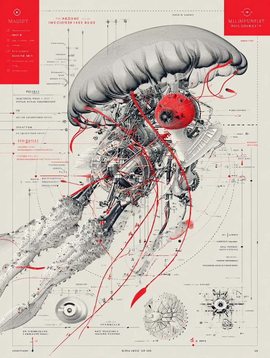 phokuinc's tweet image. Synthetic fauna: part organism, part machine, fully imagined. #ArtSeries #BioMechanical #AIArtCommunity