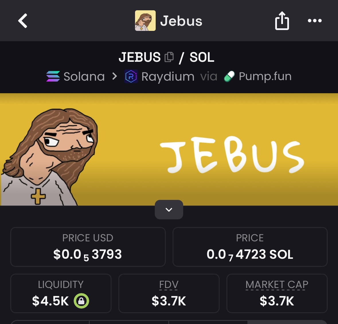 Şimdi değilse ne zaman

1,5 yıllık token
ath yok

$jebus

5fx9HXs9pKrMyGQuS27hnEFgCaRHcnCTVdkbDUoqpump
