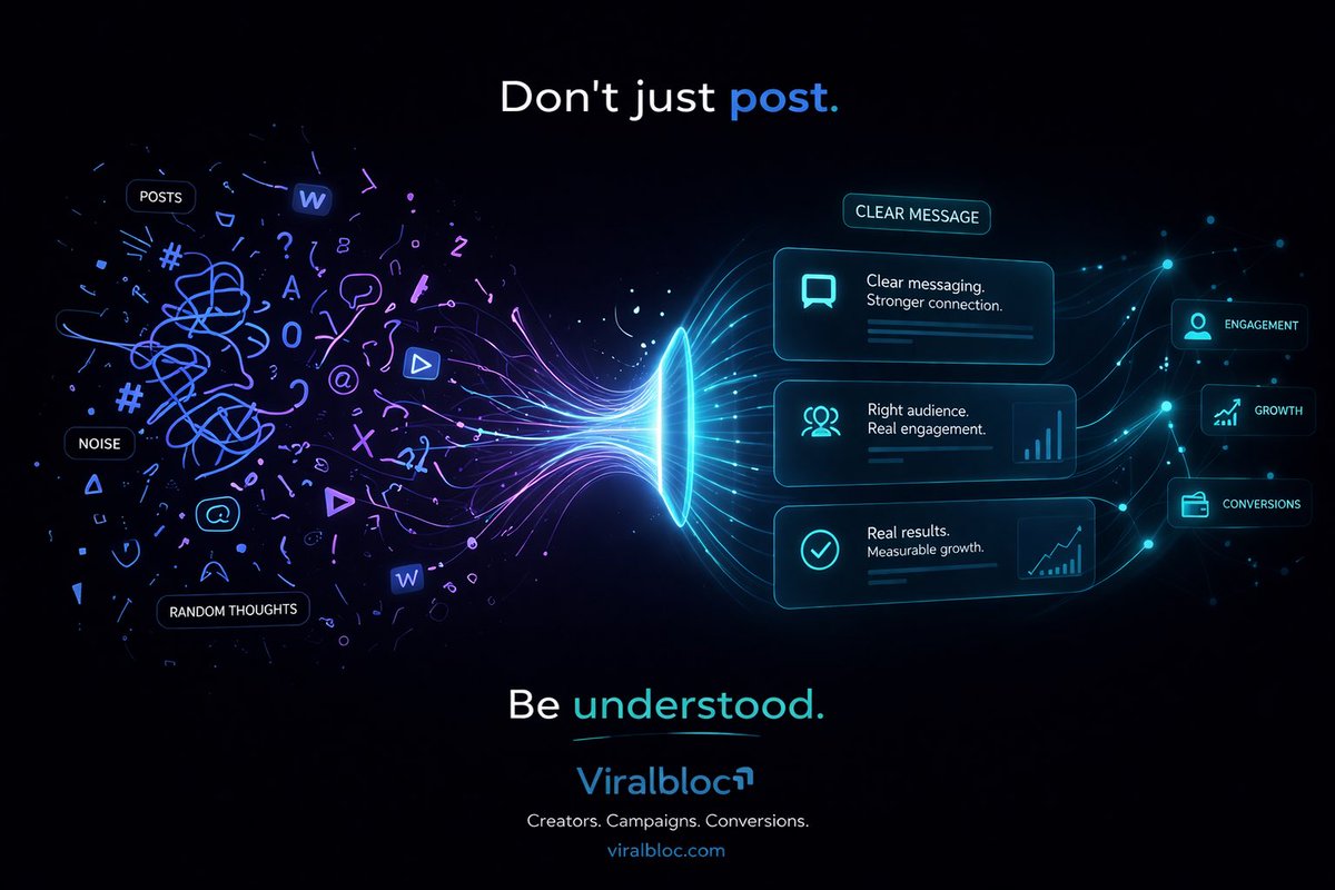 Content is what you post.

Communication is what people understand.

Clarity wins.

And in Web3, clarity is your advantage.

👇👇👇
virabloc.com