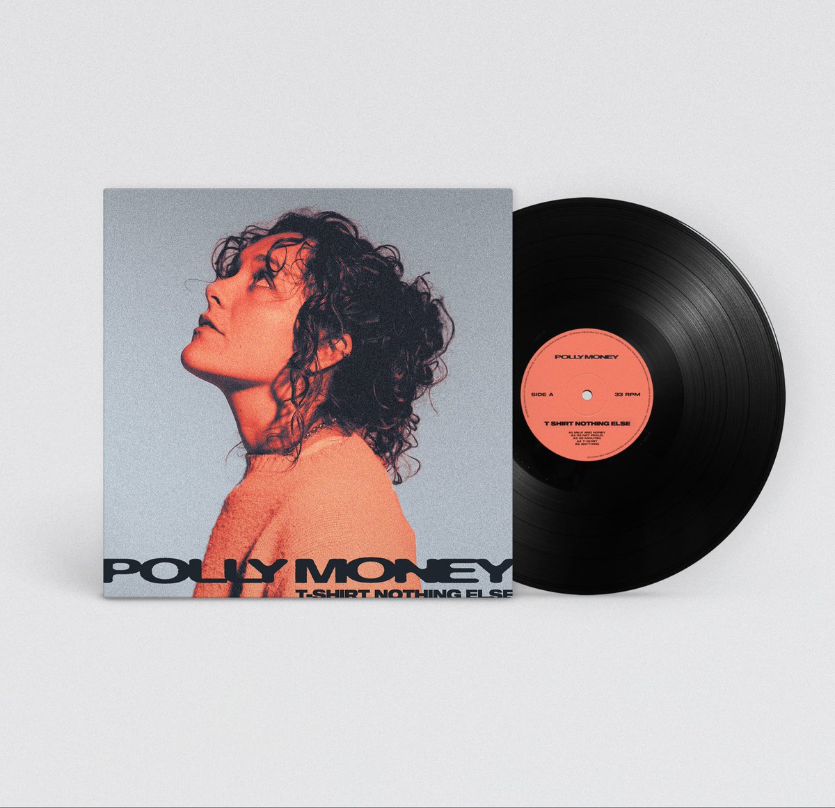 Pollymoney's tweet photo. ‘T-shirt Something Else’ is a lil EP B-Side baby of it’s big brother ‘T-shirt Nothing Else’. it’s out on the 1st May &amp; i’m beyond excited to announce you can now pre order my first vinyl record below! i couldn’t be happier honestly!x

https://t.co/NqLBfF6yVT https://t.co/pY67ybdoFS
