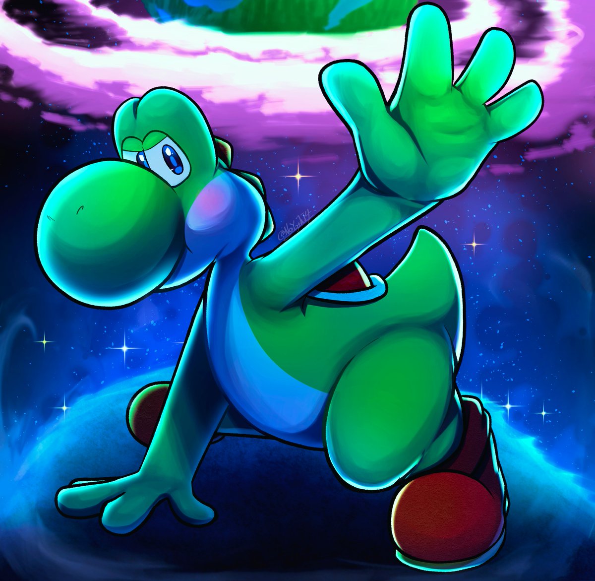 NoYoshi4's tweet image. ヨッシーの日おめでとうございます！🎉💚🦖
映画楽しみにしているよ！🦖🎥
#ヨッシーの日
#スーパーマリオギャラクシー
#YoshiDay
#SuperMarioGalaxy