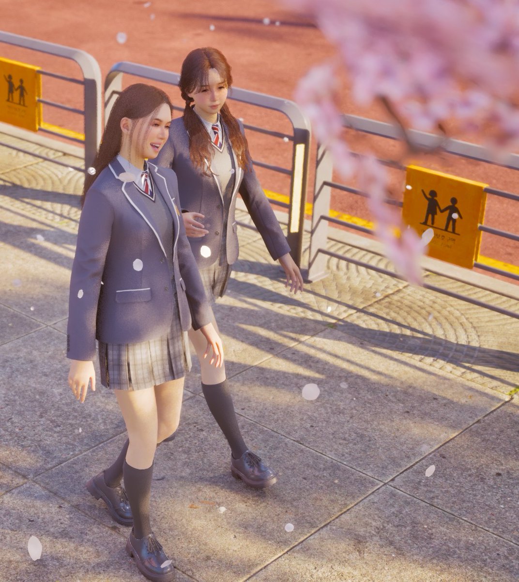 nanonandana's tweet image. 桜の道  #inZOI